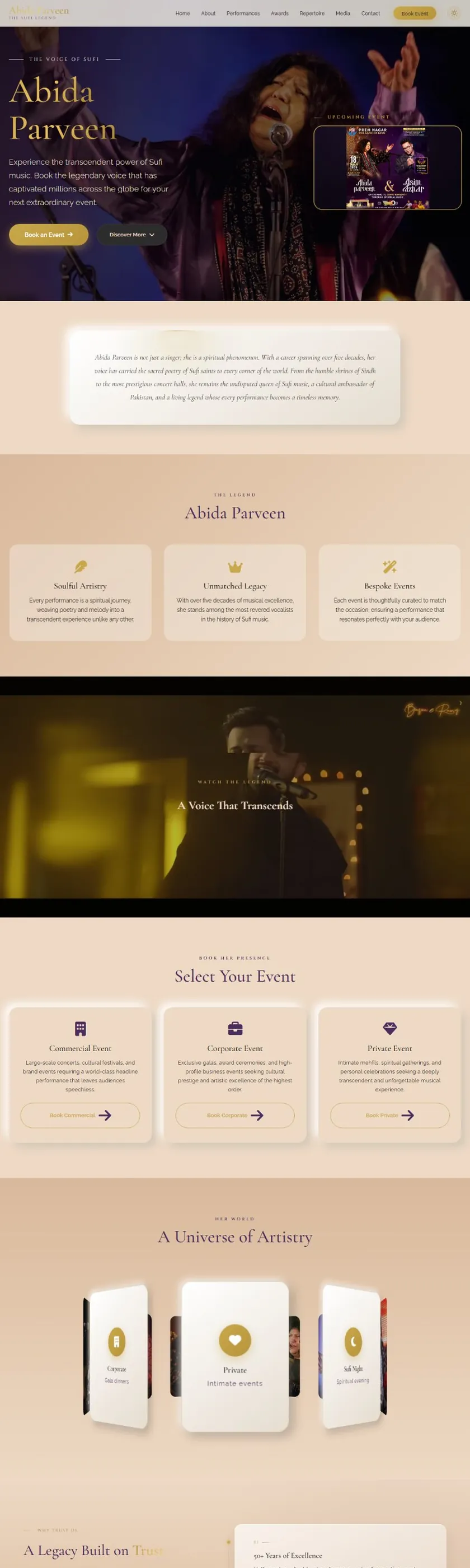 Abida Parveen official website
